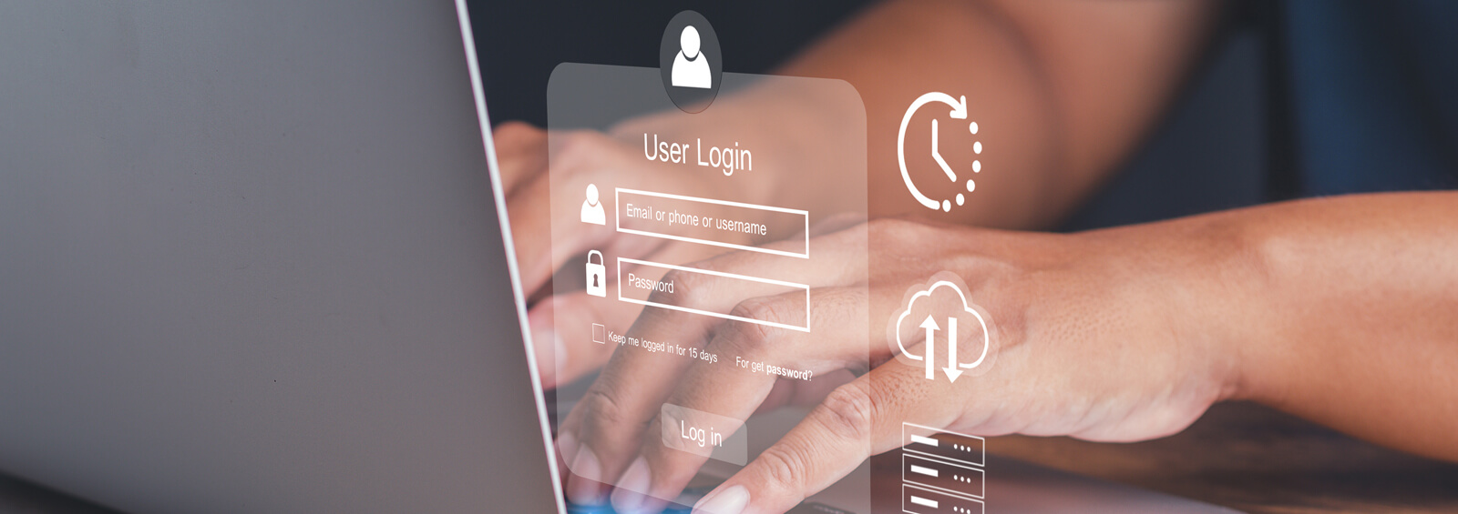 Businessman Login Security Online To File Access In The Cloud Co