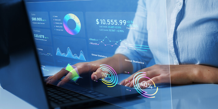 Business Finance Data Analytics Graph. Advisor Using Kpi Dashboa