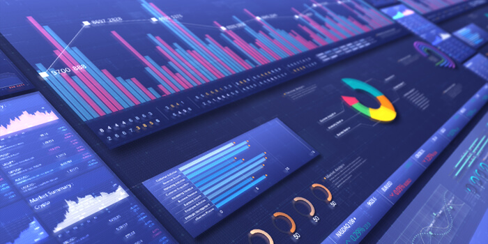 Business Stock Market, Trading, Info Graphic With Animated Graph