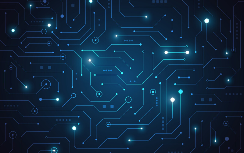 High Tech Technology Geometric And Connection System Background
